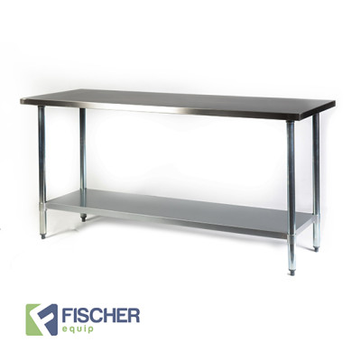 1829 x 610mm Stainless Steel Bench #430 Grade